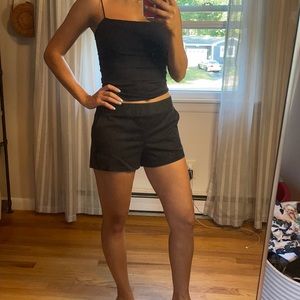 Express black dress shorts